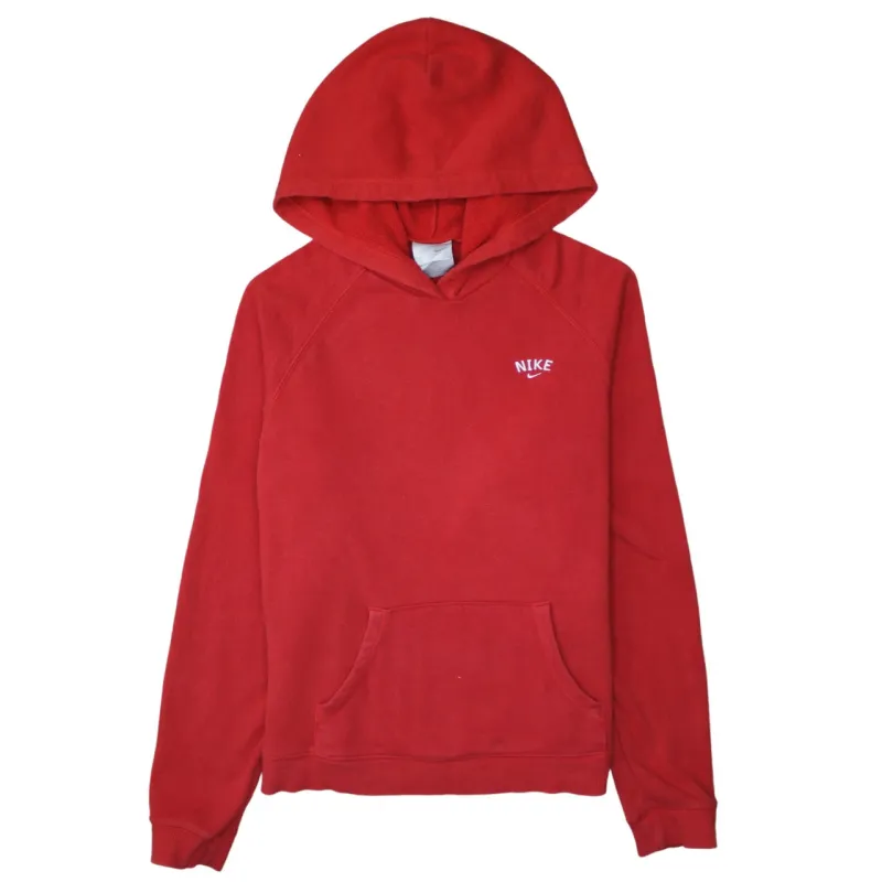 Nike 90's Swoosh Pullover Hoodie Large Red sold by Vintage Club
