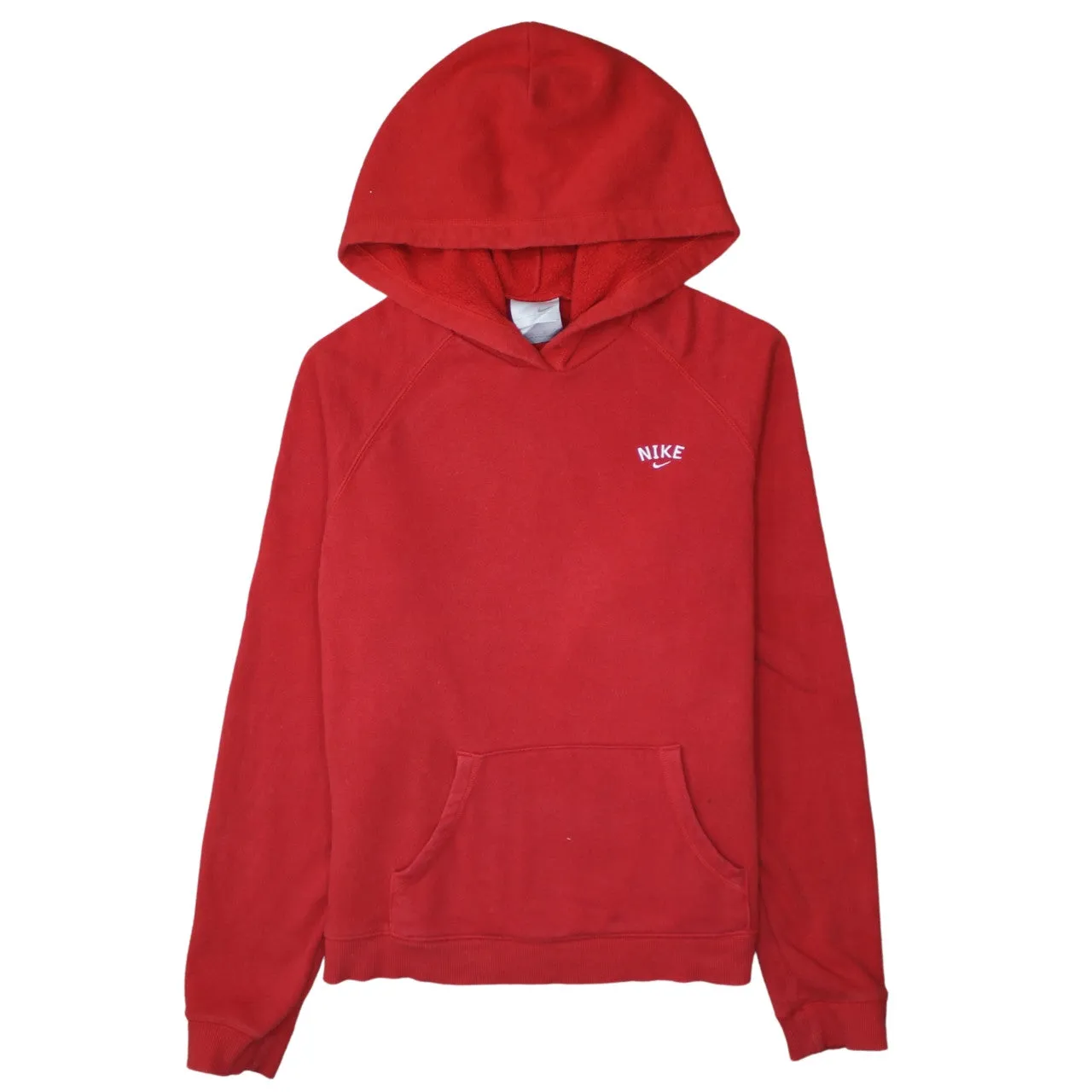 Nike 90's Swoosh Pullover Hoodie Large Red sold by Vintage Club