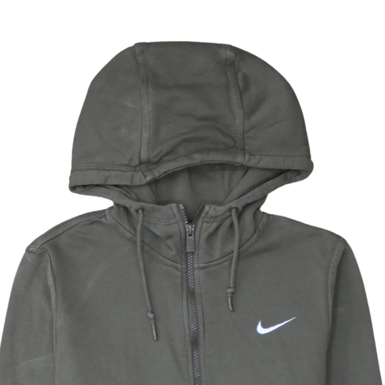 Nike 90's Swoosh Full Zip Up Hoodie Small Grey sold by Vintage Club product image thumbnail 3