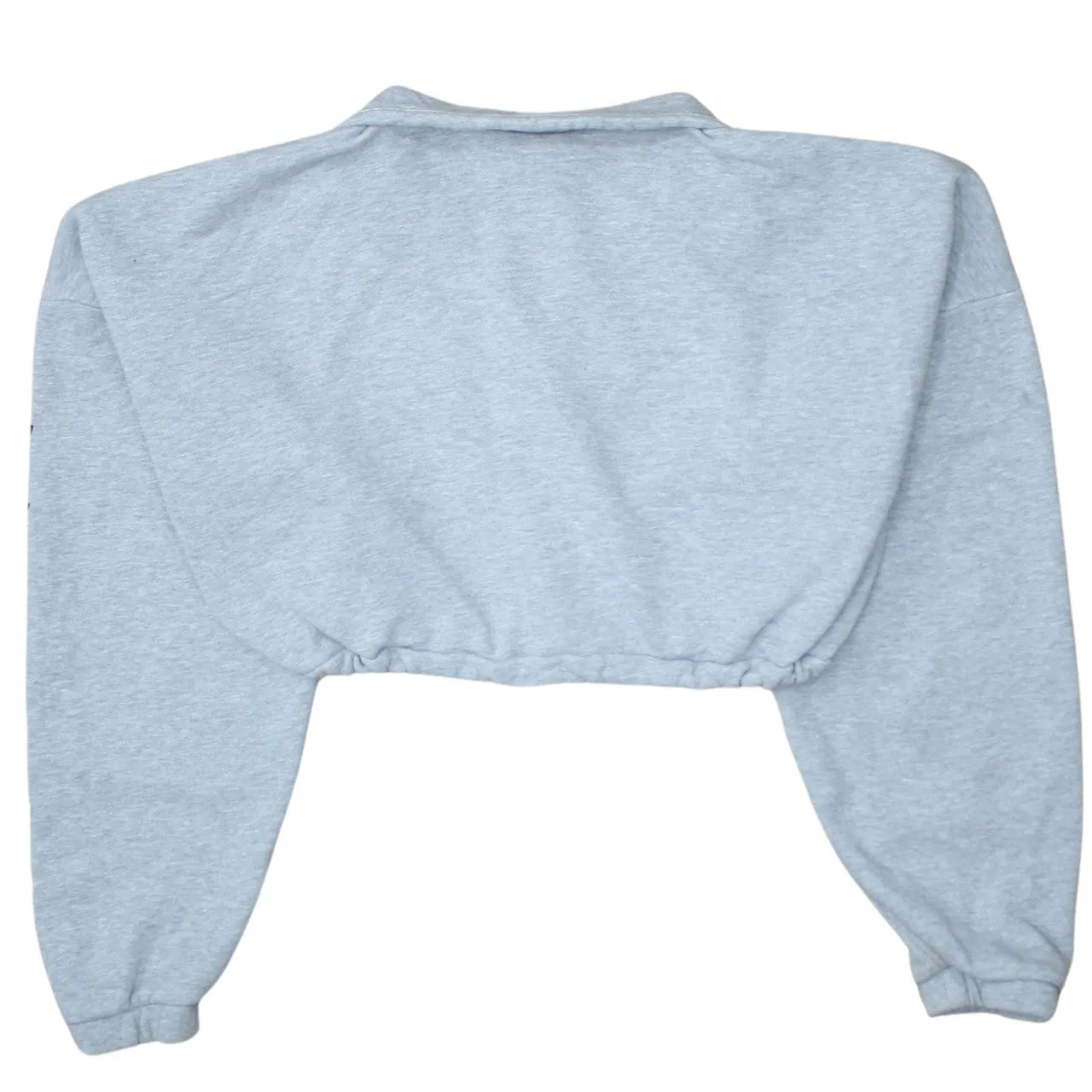 Adidas 90's Crop Quarter Zip Sweatshirt Small Grey sold by Vintage Club product image thumbnail 2