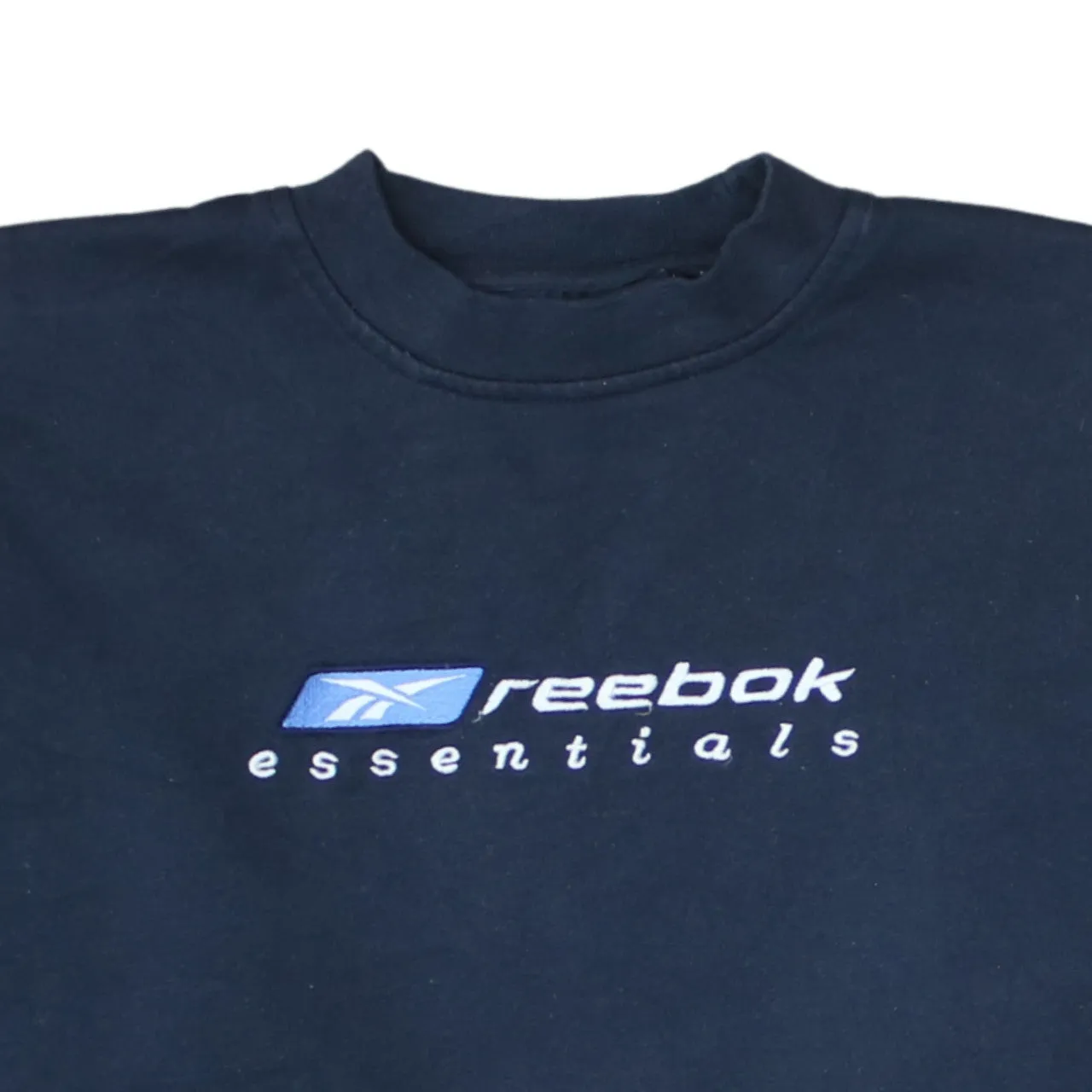 Reebok 90's Spellout Crew Neck Sweatshirt Medium Navy Blue sold by Vintage Club product image thumbnail 3