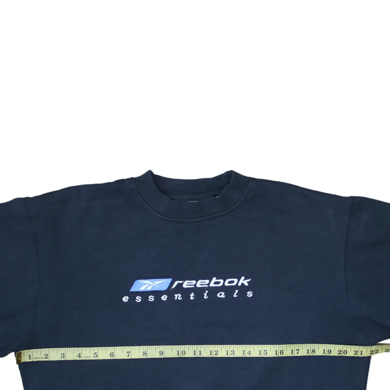 Reebok 90's Spellout Crew Neck Sweatshirt Medium Navy Blue sold by Vintage Club product image thumbnail 5