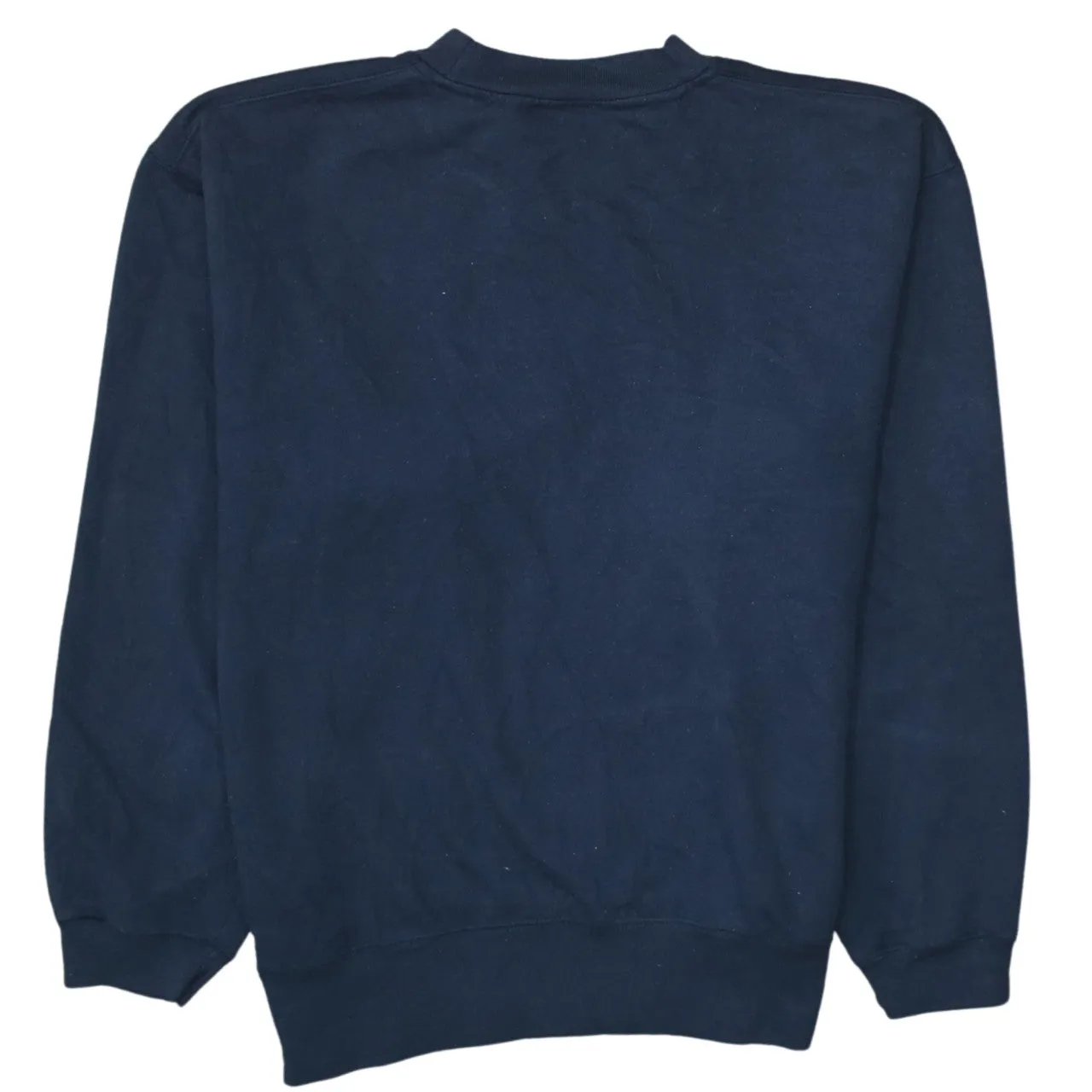Reebok 90's Spellout Crew Neck Sweatshirt Medium Navy Blue sold by Vintage Club product image thumbnail 2