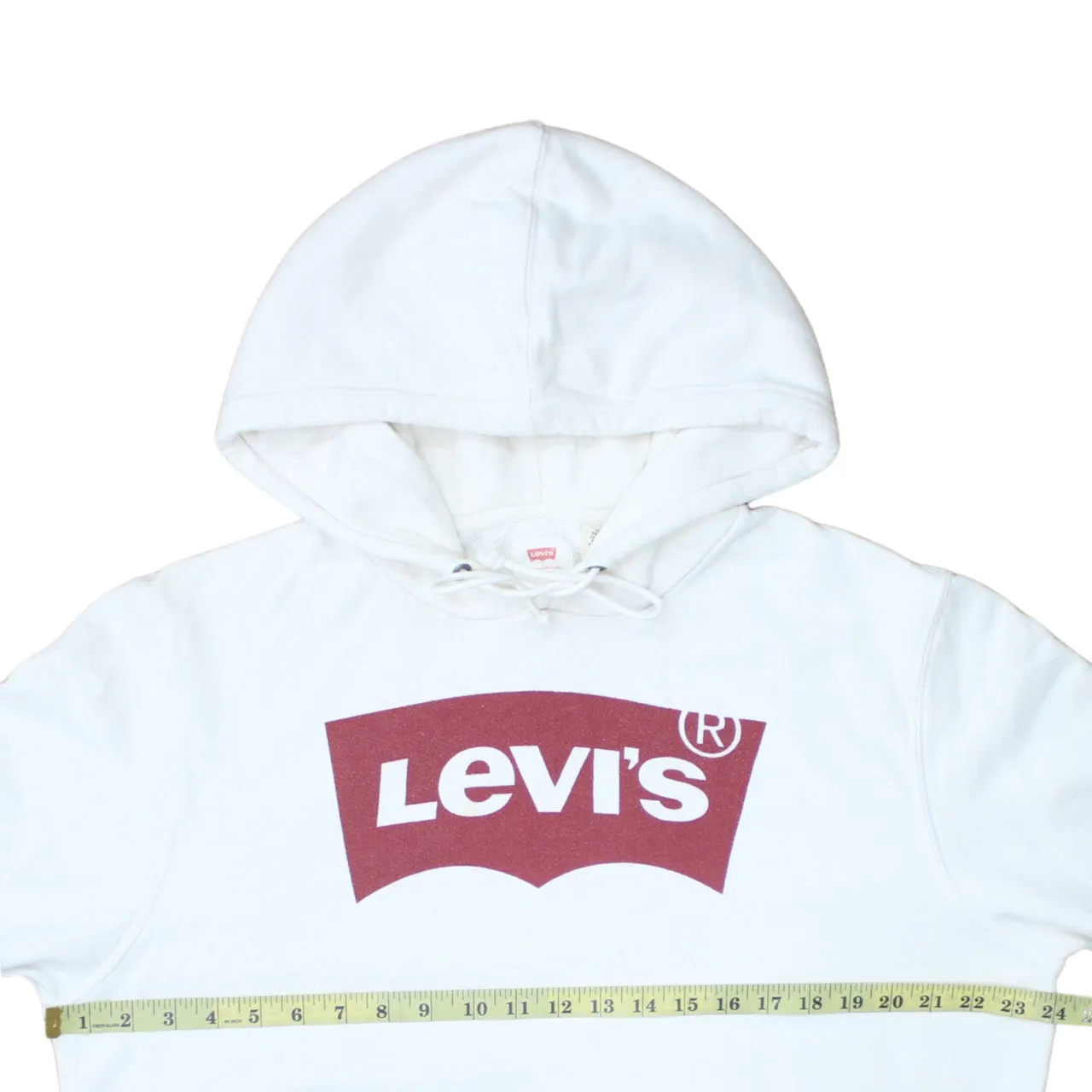 Levi's 90's Spellout Pullover Hoodie XLarge White sold by Vintage Club product image thumbnail 5
