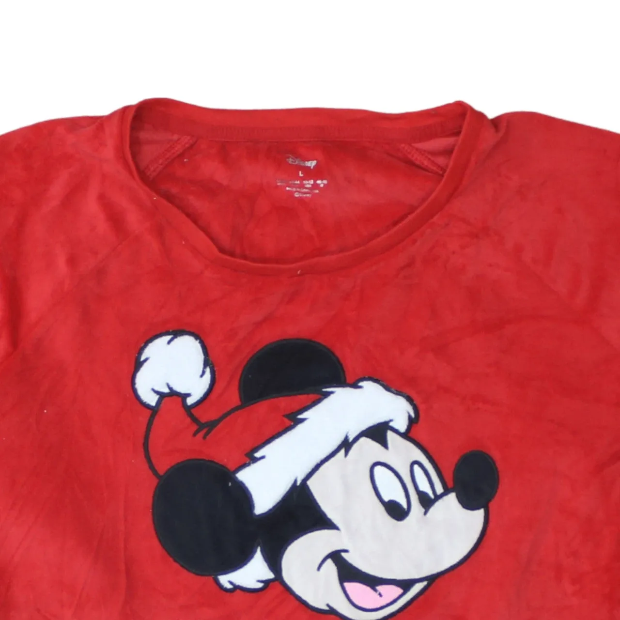 Disney 90's Mickey Mouse Crew Neck Sweatshirt Large Red sold by Vintage Club product image thumbnail 3