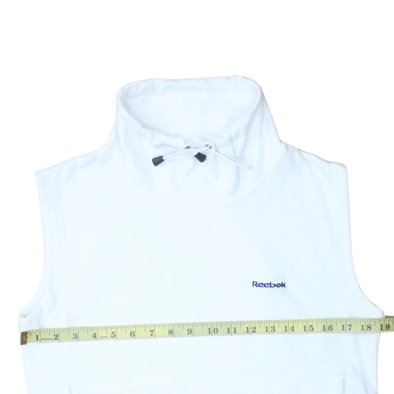 Reebok 90's Vest Sleeveless Turtle Neck Gilet Small White sold by Vintage Club product image thumbnail 5