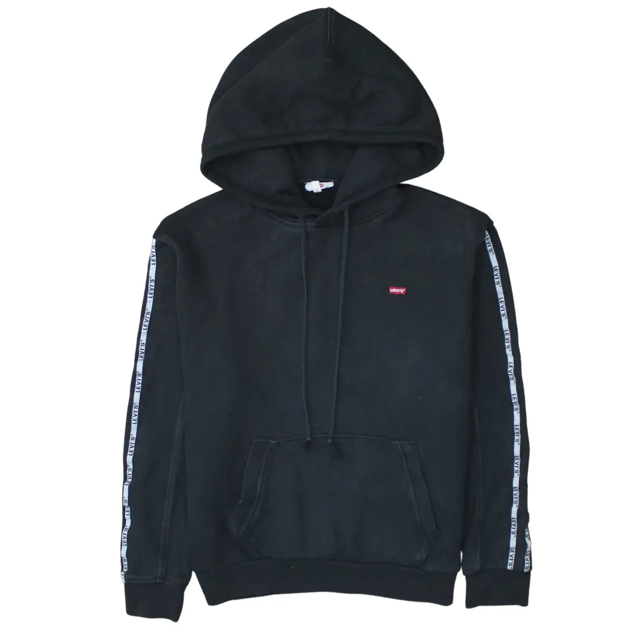 Levi's 90's Drawstring Pockets Pullover Hoodie XSmall Black sold by Vintage Club