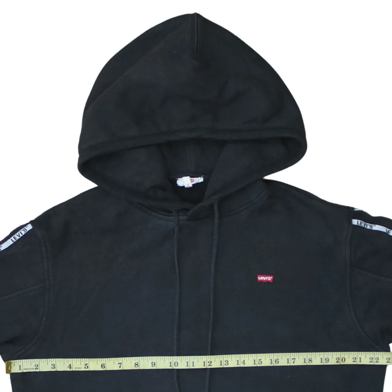 Levi's 90's Drawstring Pockets Pullover Hoodie XSmall Black sold by Vintage Club product image thumbnail 5