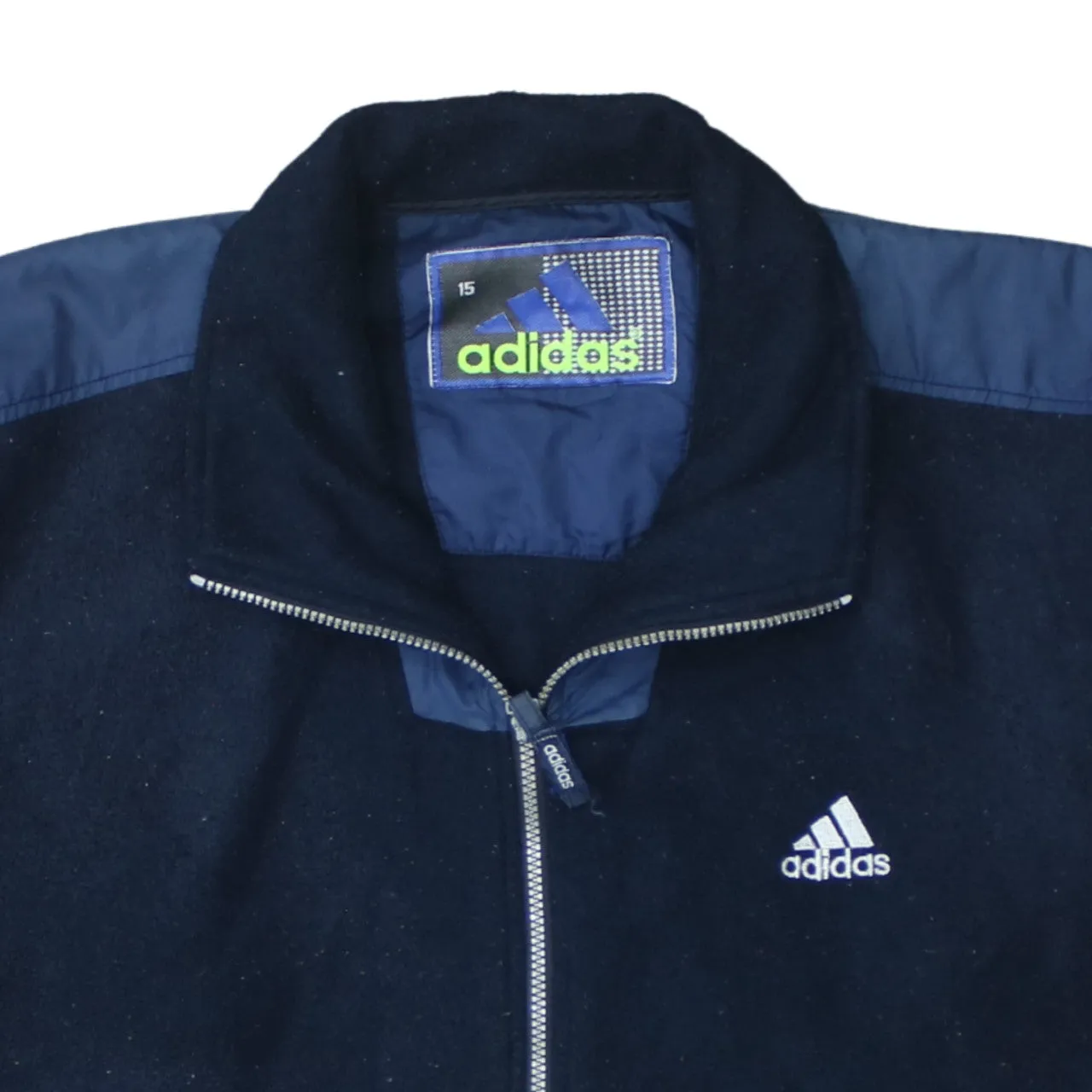 Adidas 90's Hiking Warm Full Zip Up Fleece Jumper XLarge Navy Blue sold by Vintage Club product image thumbnail 3