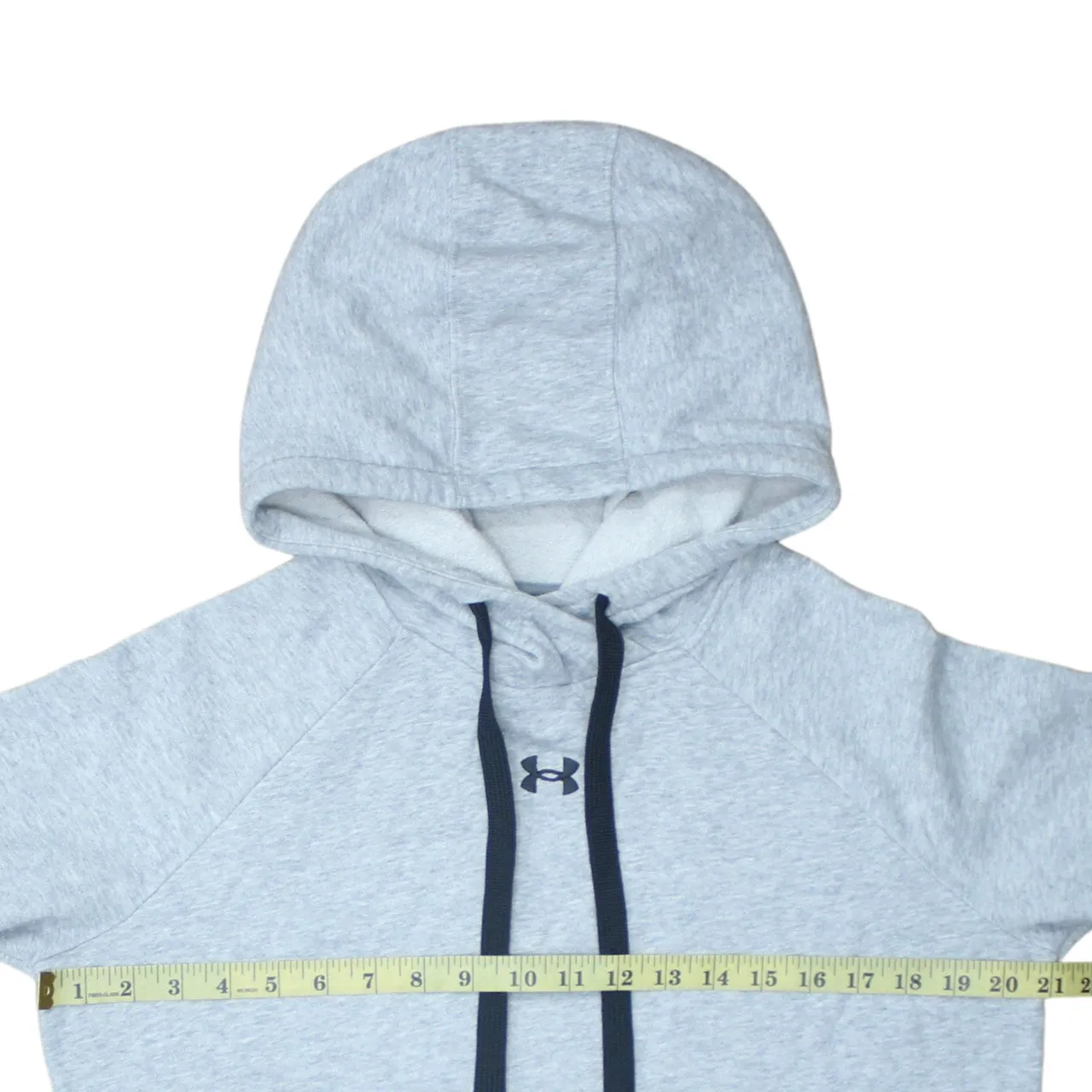 Under Armour 90's Drawstring Pockets Pullover Hoodie Small Grey sold by Vintage Club product image thumbnail 5