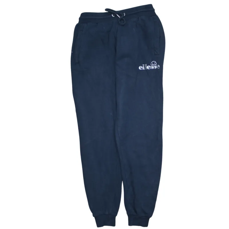 Ellesse 90's Rib Cuff Casual Joggers / Sweatpants 27 Navy Blue made by Ellesse