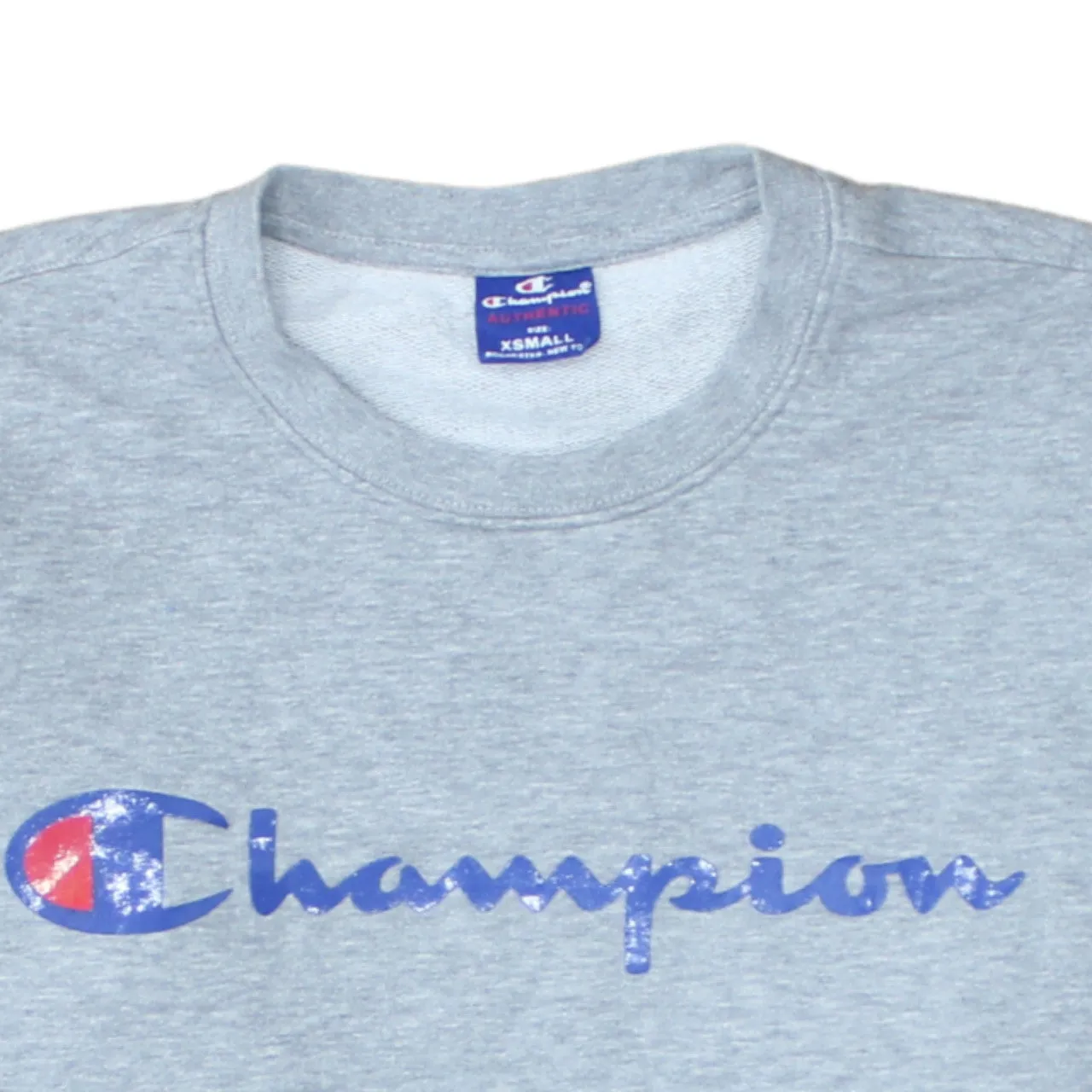 Champion 90's Spellout Crew Neck Sweatshirt XSmall Grey sold by Vintage Club product image thumbnail 3