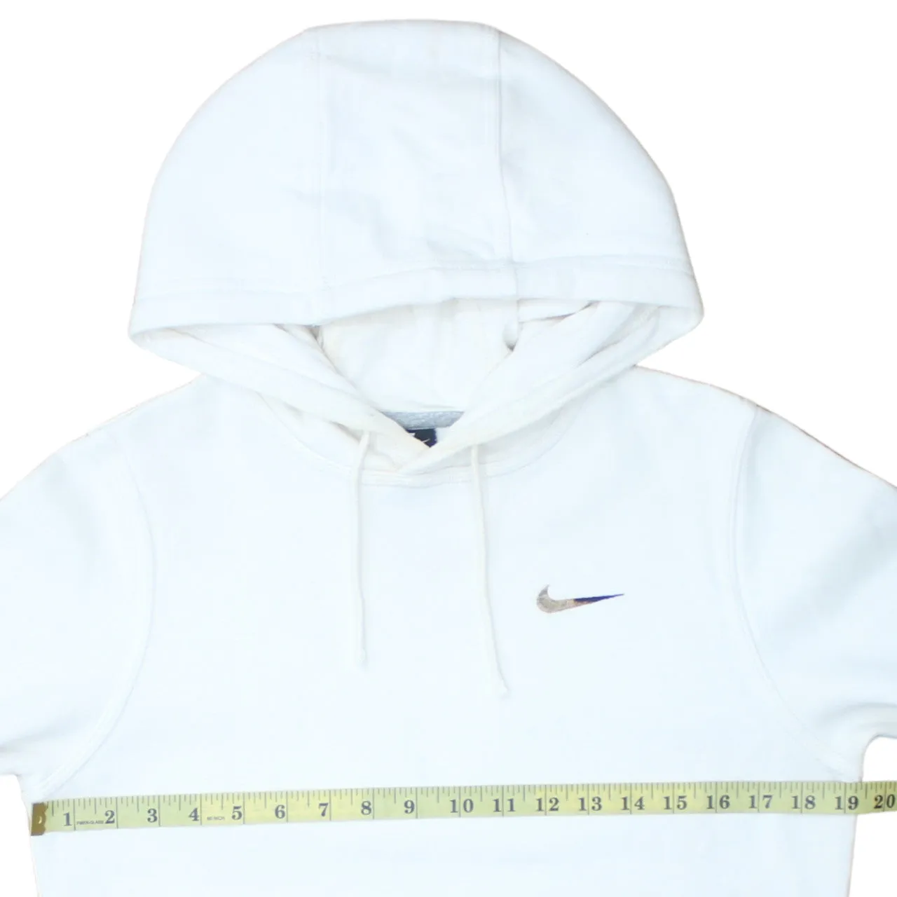Nike 90's Swoosh Pullover Hoodie XSmall White sold by Vintage Club product image thumbnail 5