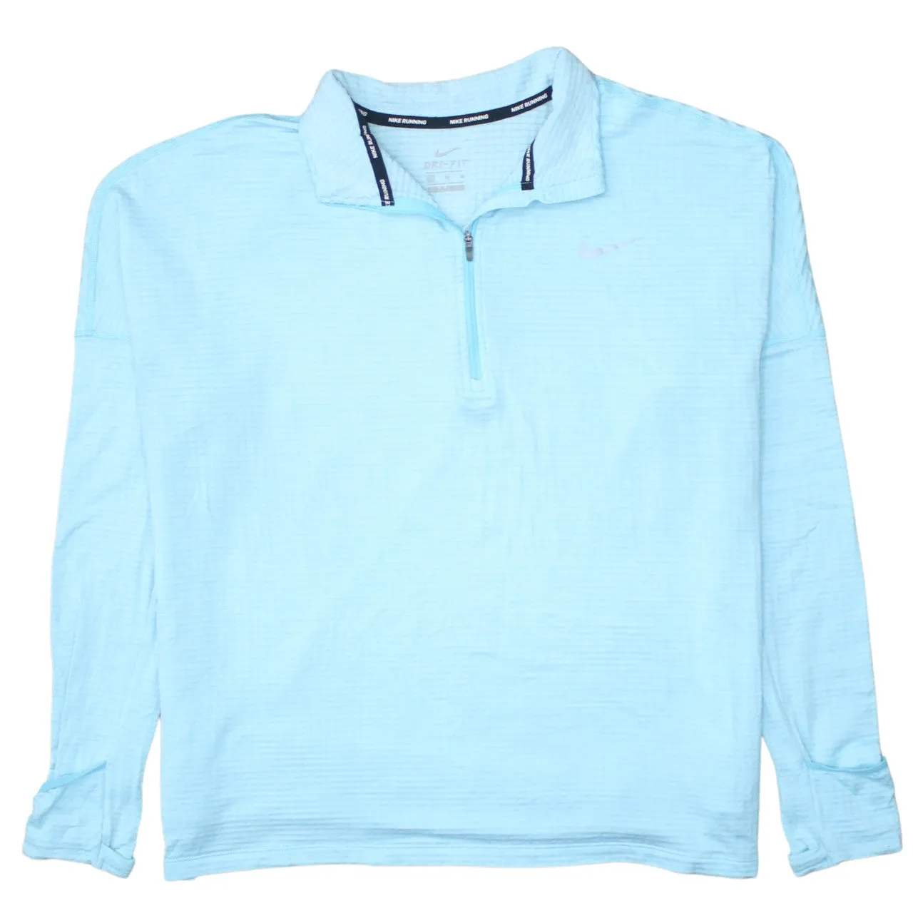 Nike 90's Swoosh Quarter Zip Sweatshirt Large Blue sold by Vintage Club