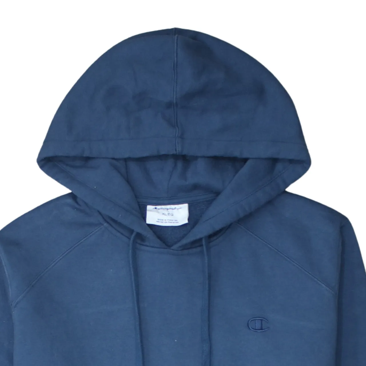 Champion 90's Drawstring Pockets Pullover Hoodie XLarge Navy Blue sold by Vintage Club product image thumbnail 3