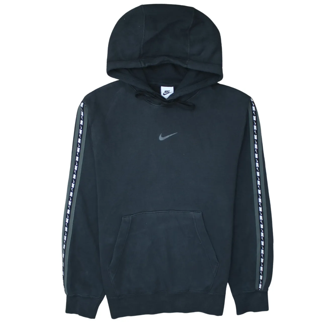 Nike 90's Center Middle Swoosh Pullover Hoodie XSmall Black sold by Vintage Club