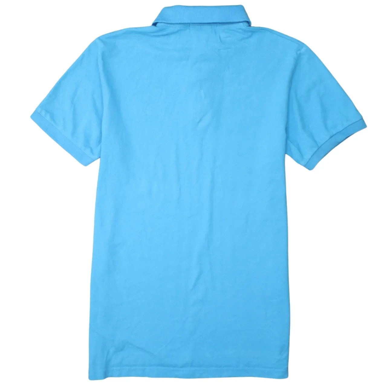 Polo Ralph Lauren 90's Short Sleeves Quarter Button Polo Shirt Medium Blue sold by Vintage Club product image thumbnail 2