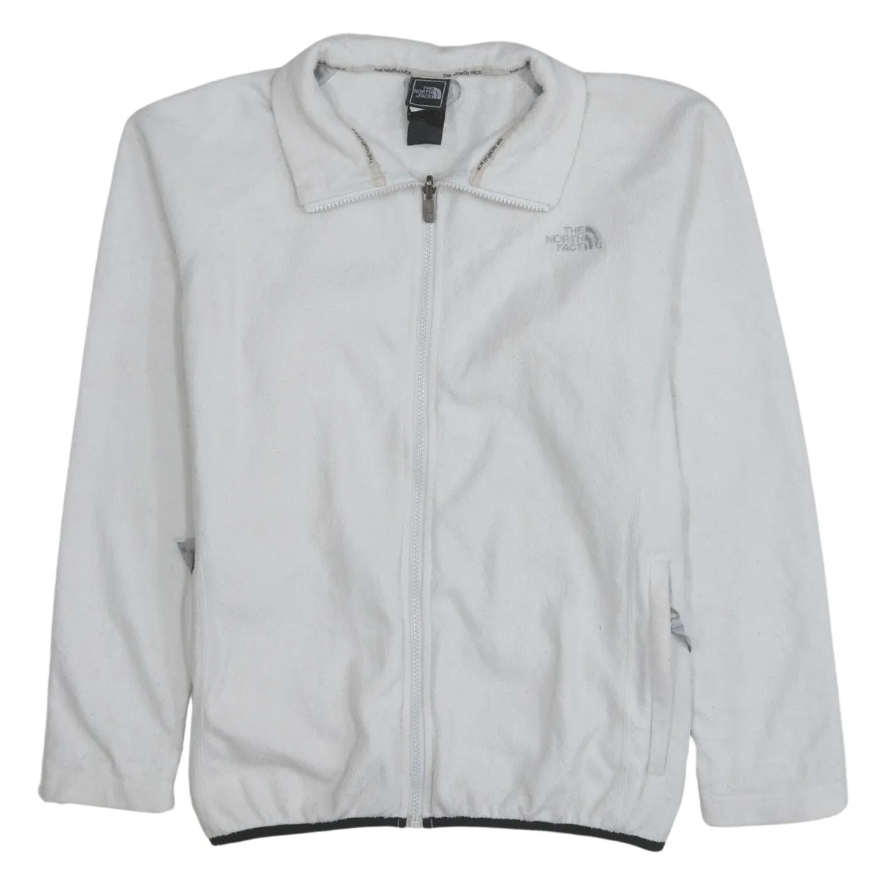 The North Face 90's Hiking Warm Full Zip Up Fleece Jumper Medium White sold by Vintage Club