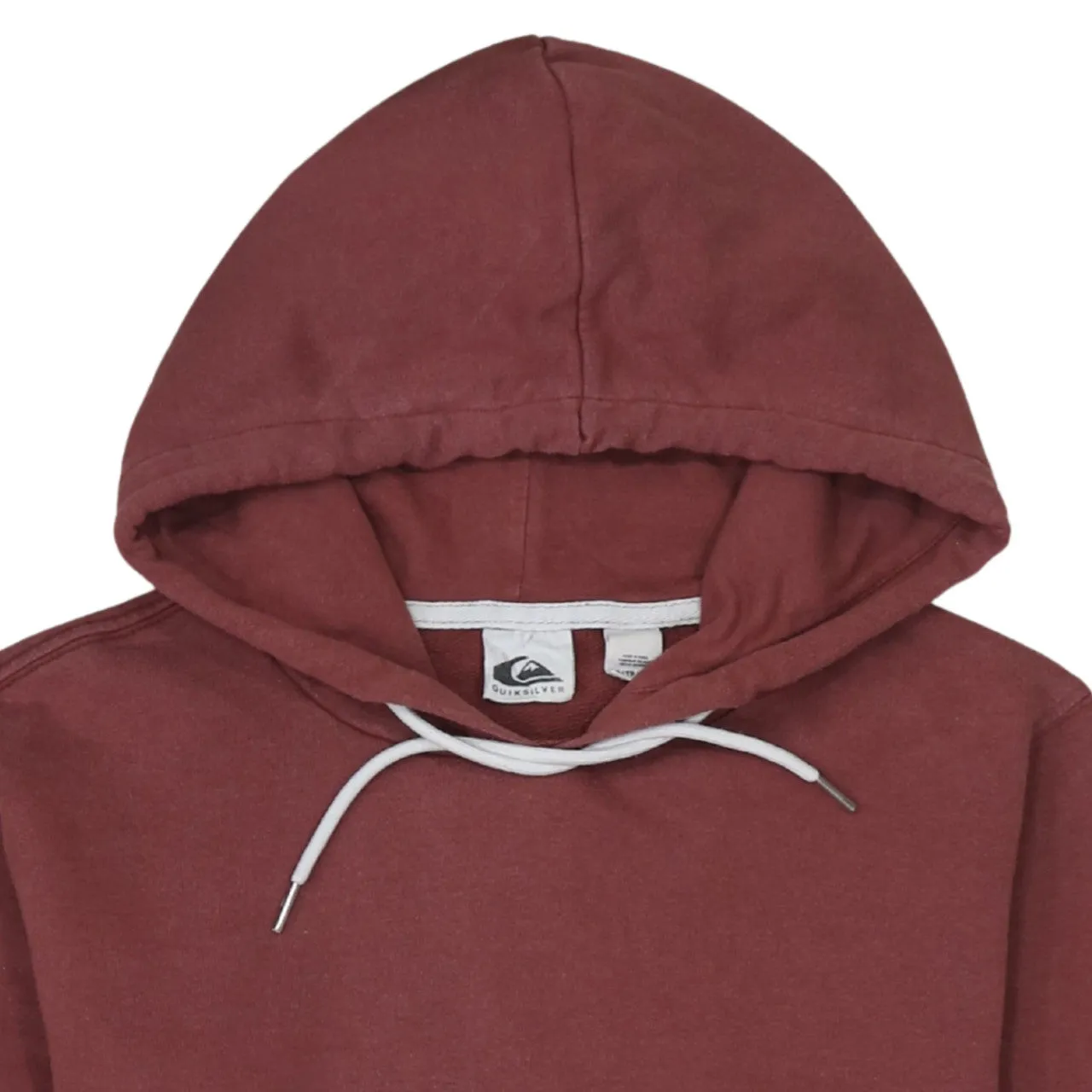 QuikSilver 90's Plain Pullover Hoodie XSmall Red sold by Vintage Club product image thumbnail 3