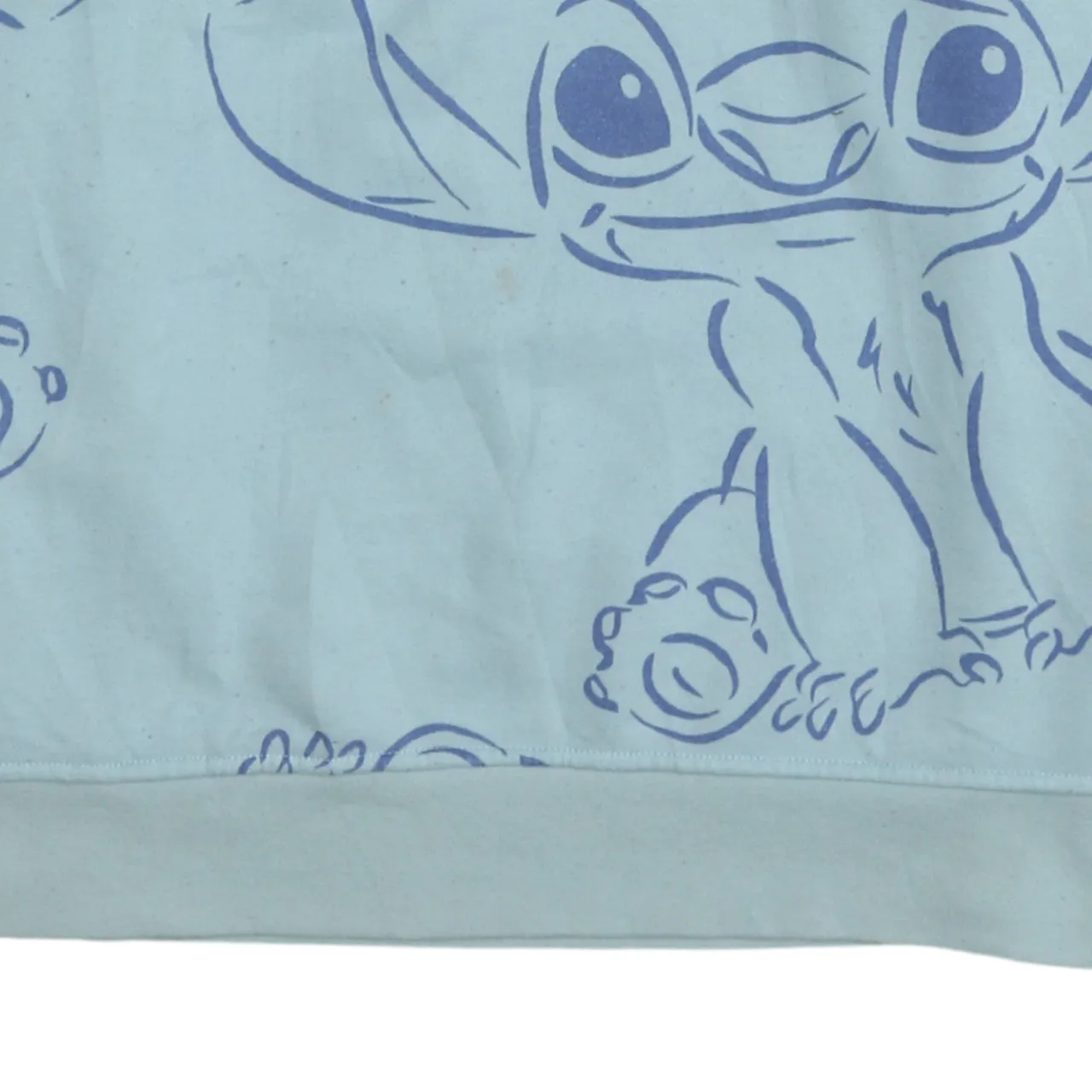 Disney Blue Stitch Sweatshirt Women's Small All Over Printed Graphic Pullover Top sold by Vintage Club product image thumbnail 4