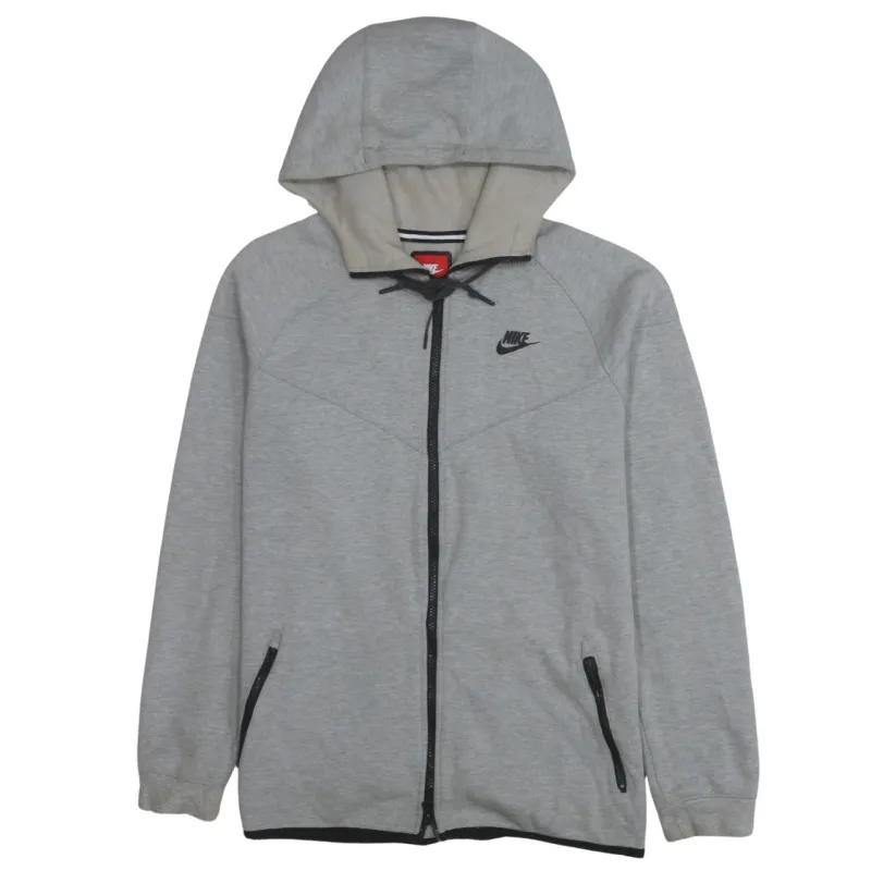 Nike 90's Swoosh Full Zip Up Hoodie Large Grey sold by Vintage Club