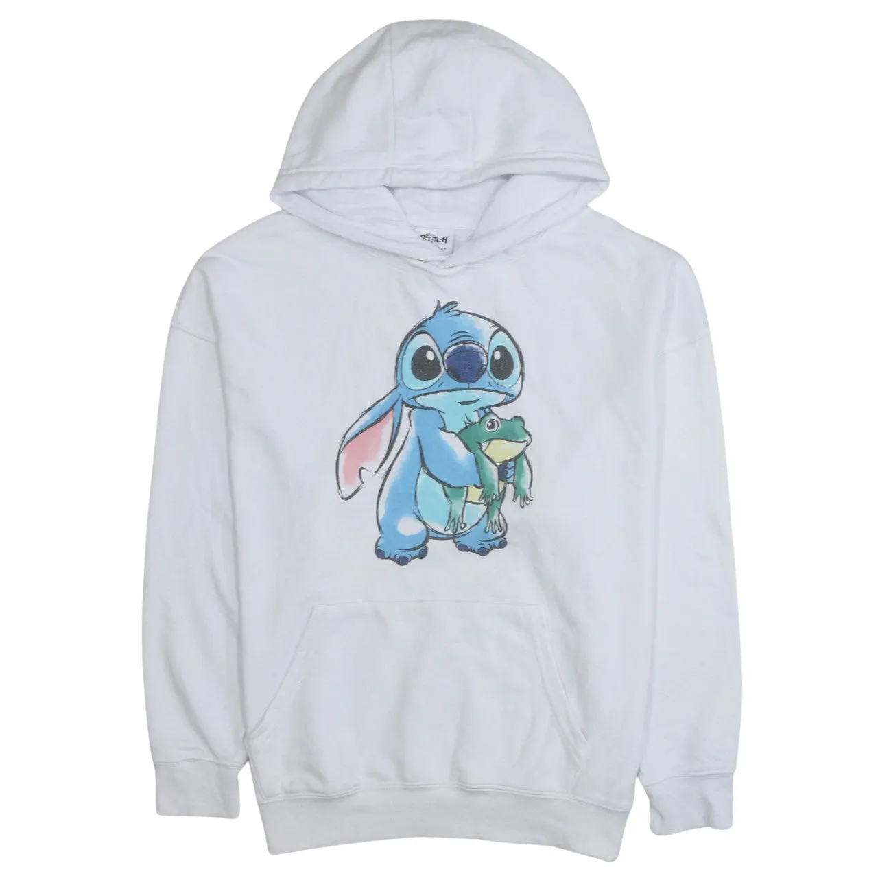 Disney 90's Stitch Pullover Hoodie XSmall White sold by Vintage Club