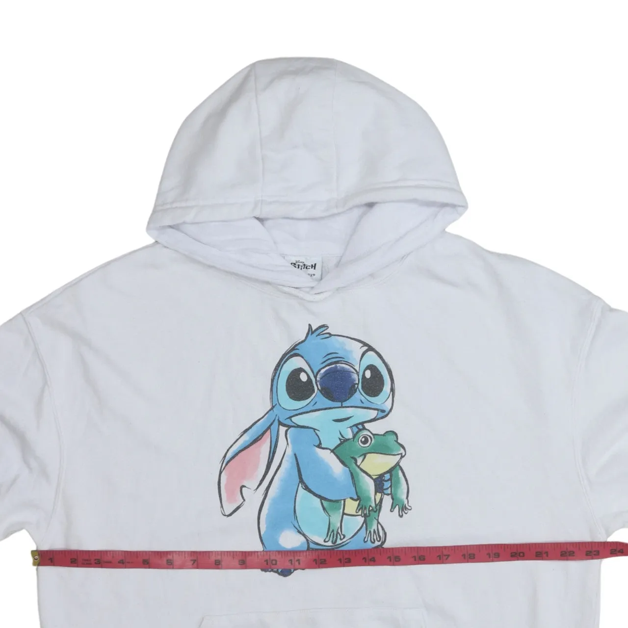 Disney 90's Stitch Pullover Hoodie XSmall White sold by Vintage Club product image thumbnail 5