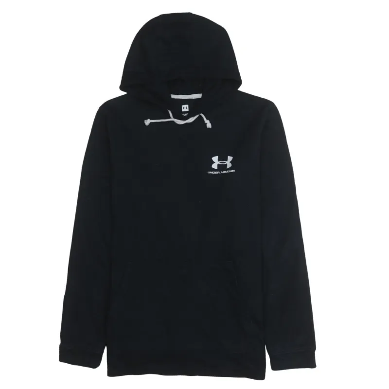 Under Armour 90's Drawstring Pockets Pullover Hoodie Large Black sold by Vintage Club