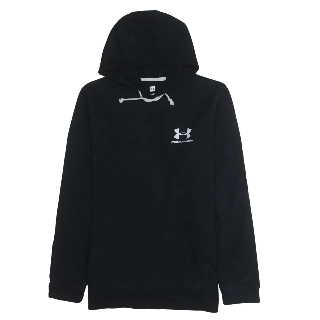 Under Armour 90's Drawstring Pockets Pullover Hoodie Large Black sold by Vintage Club