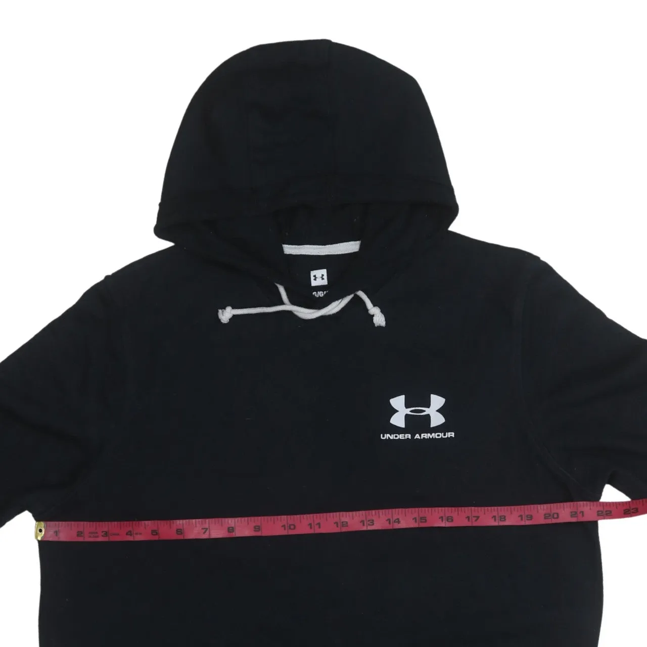 Under Armour 90's Drawstring Pockets Pullover Hoodie Large Black sold by Vintage Club product image thumbnail 5