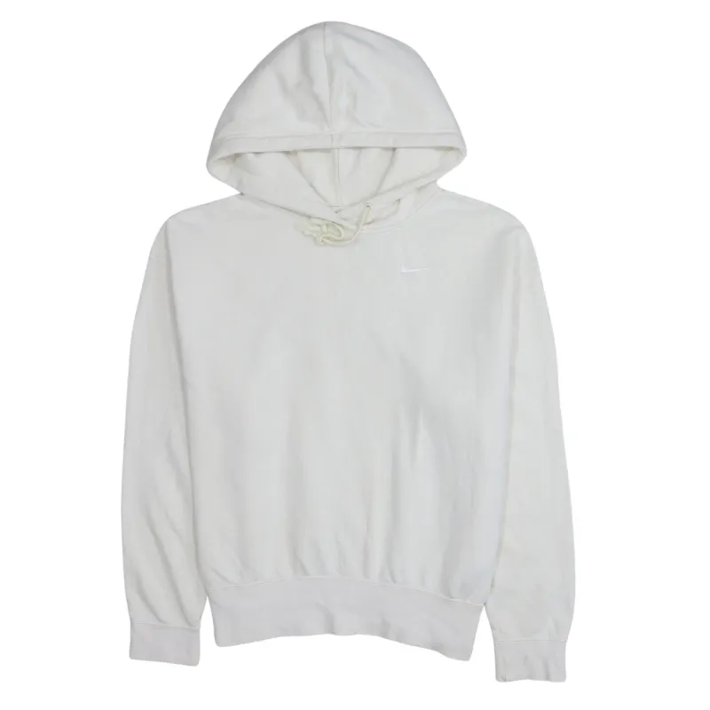 Nike 90's Swoosh Pullover Hoodie Small Beige Cream sold by Vintage Club