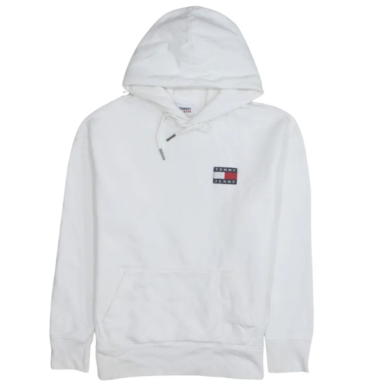 Tommy Jeans 90's Drawstring Pockets Pullover Hoodie Small White made by Vintage Club