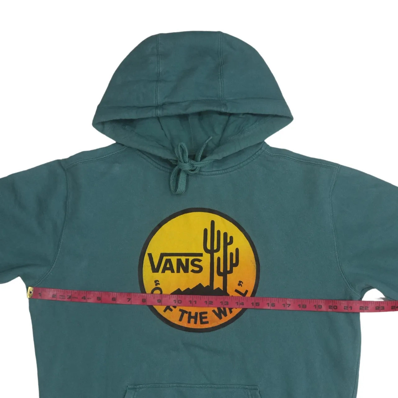 VANS 90's Spellout Pullover Hoodie Medium Green sold by Vintage Club product image thumbnail 5