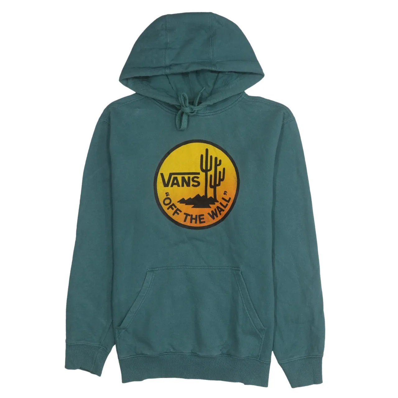 VANS 90's Spellout Pullover Hoodie Medium Green sold by Vintage Club