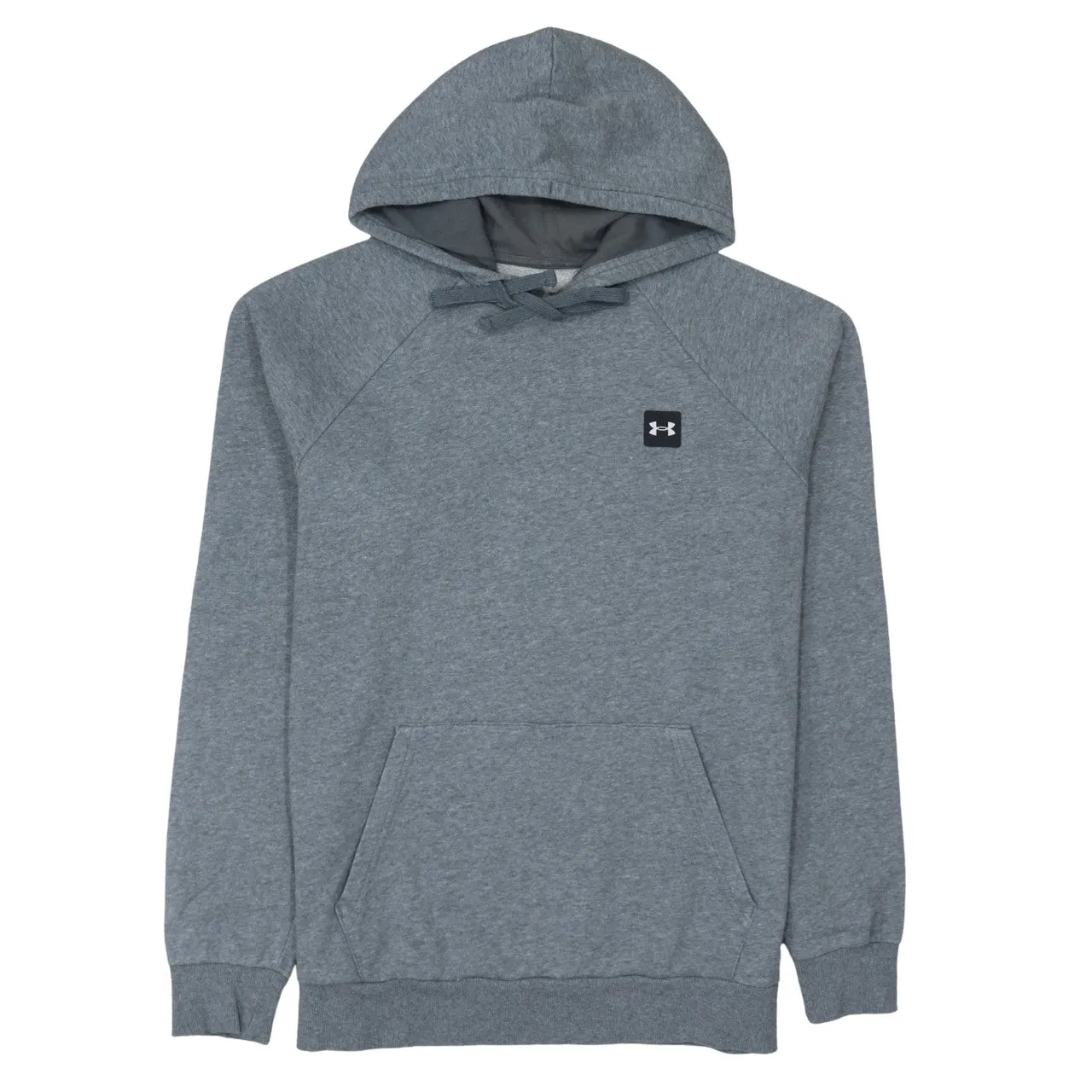 Under Armour Grey Hoodie Men's Medium Embroidered Chest Logo Drawstring Hood Pouch Pocket Sweatshirt sold by Vintage Club