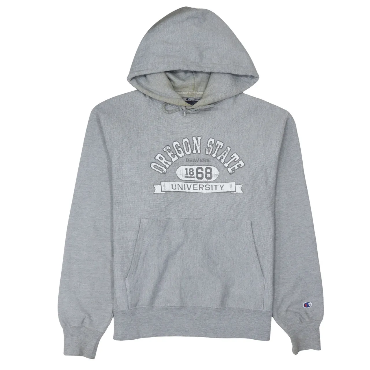 Champion 90's Oregan State University Pullover Hoodie Medium Grey sold by Vintage Club