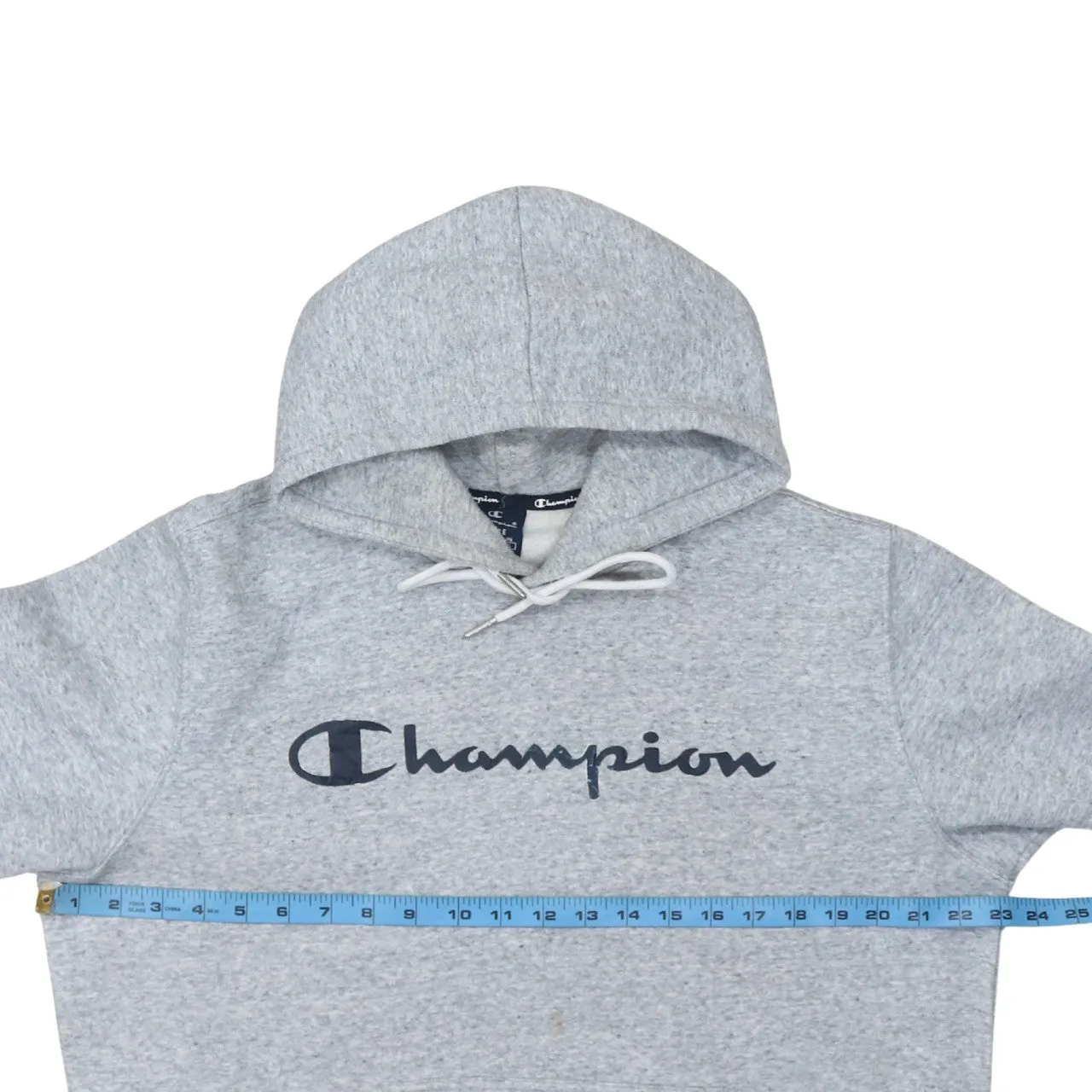Champion 90's Spellout Pullover Hoodie Large Grey sold by Vintage Club product image thumbnail 5