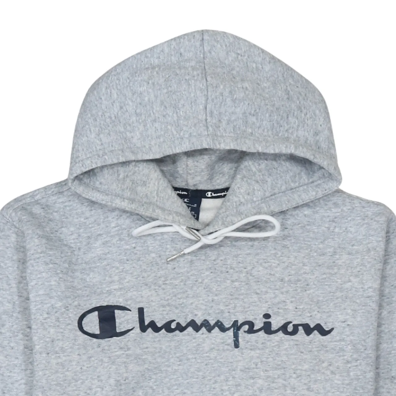 Champion 90's Spellout Pullover Hoodie Large Grey sold by Vintage Club product image thumbnail 3