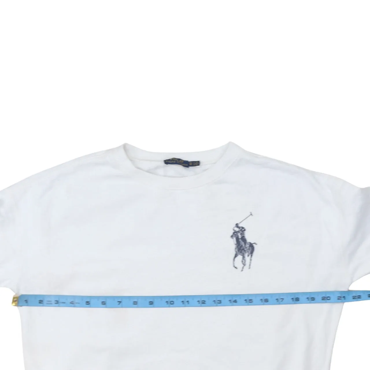 Polo Ralph Lauren 90's Lightweight Crew Neck Sweatshirt XSmall White sold by Vintage Club product image thumbnail 5