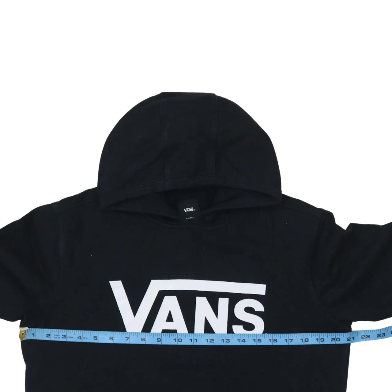 VANS 90's Spellout Pullover Hoodie Large Black sold by Vintage Club product image thumbnail 5