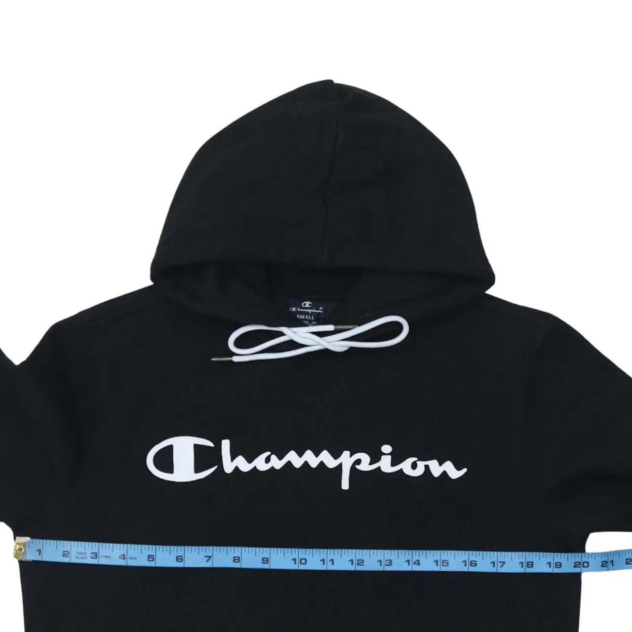 Champion 90's Spellout Pullover Hoodie Small Black sold by Vintage Club product image thumbnail 5