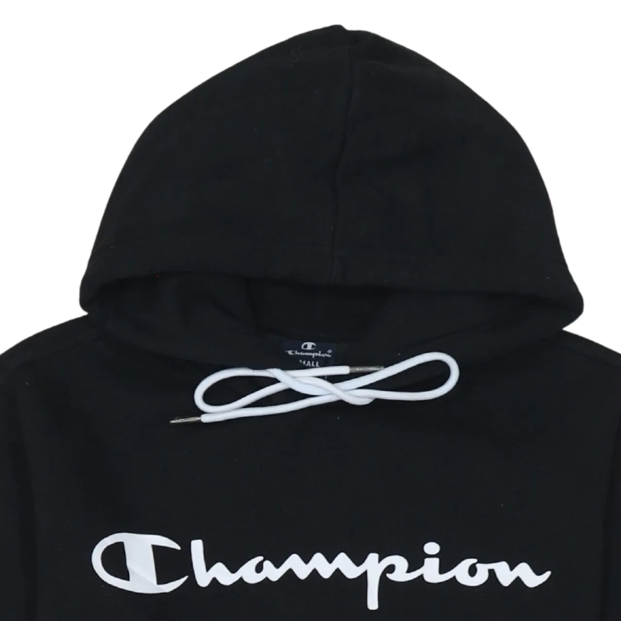 Champion 90's Spellout Pullover Hoodie Small Black sold by Vintage Club product image thumbnail 3