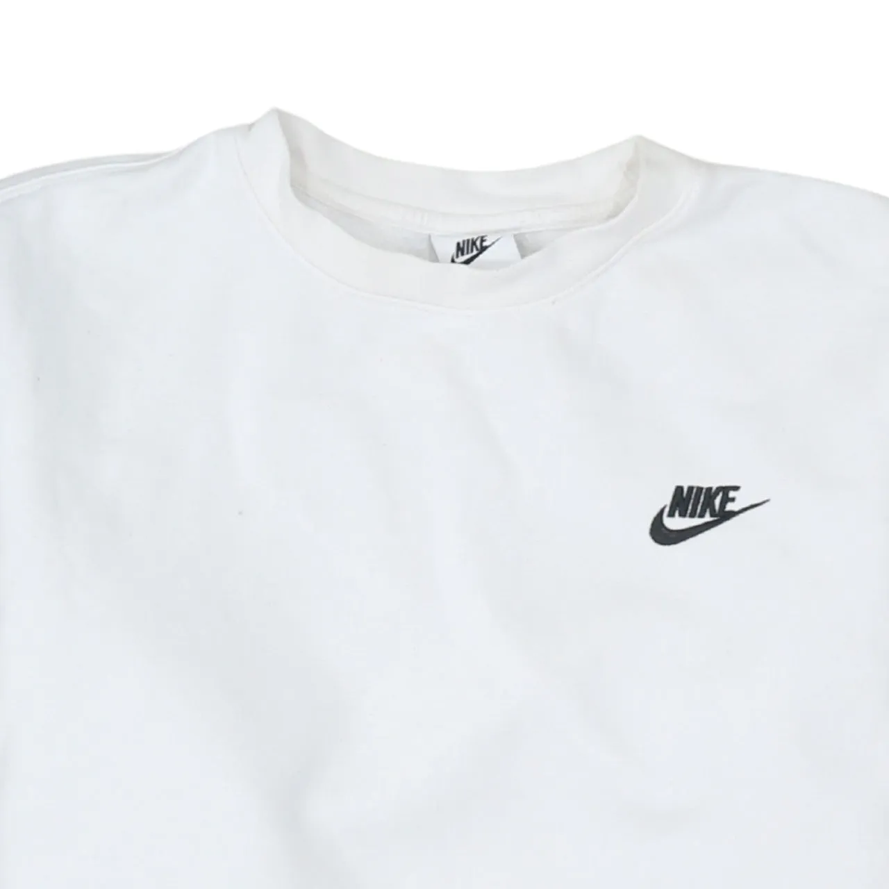 Nike 90's Swoosh Crew Neck Sweatshirt Small White sold by Vintage Club product image thumbnail 3