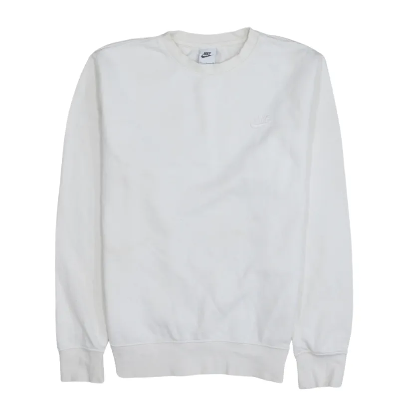 Nike 90's Swoosh Crew Neck T Shirt Small White made by Nike