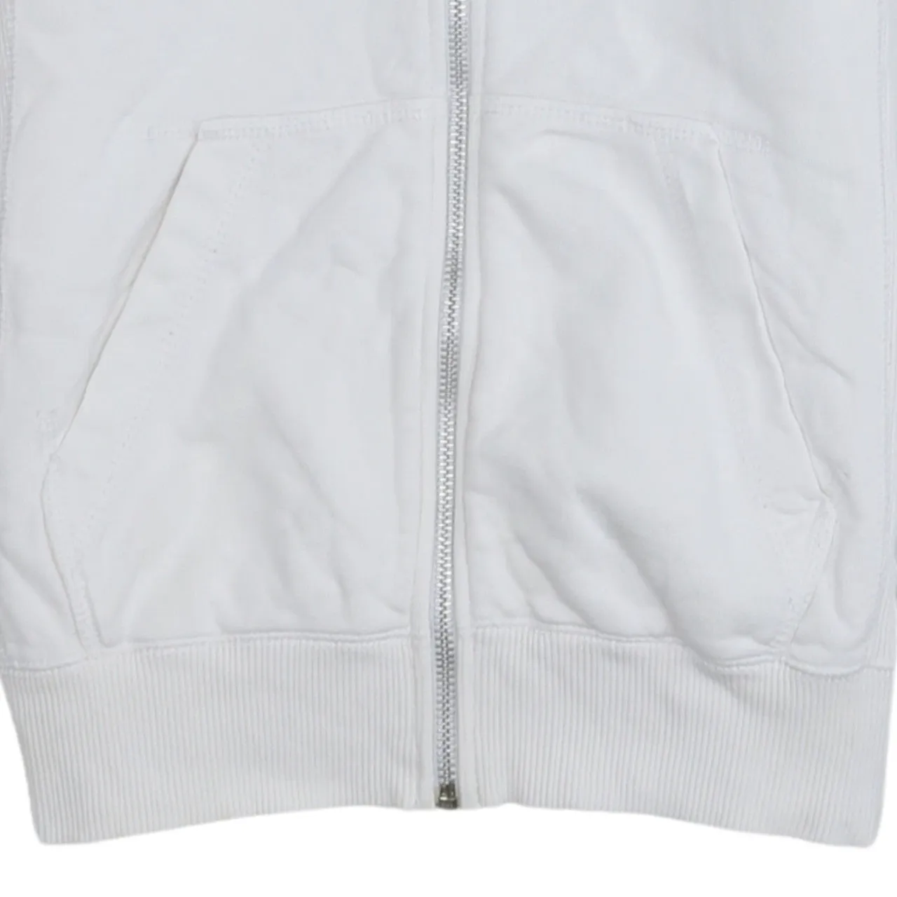 Nike 90's Swoosh Full Zip Up Hoodie Medium White sold by Vintage Club product image thumbnail 4