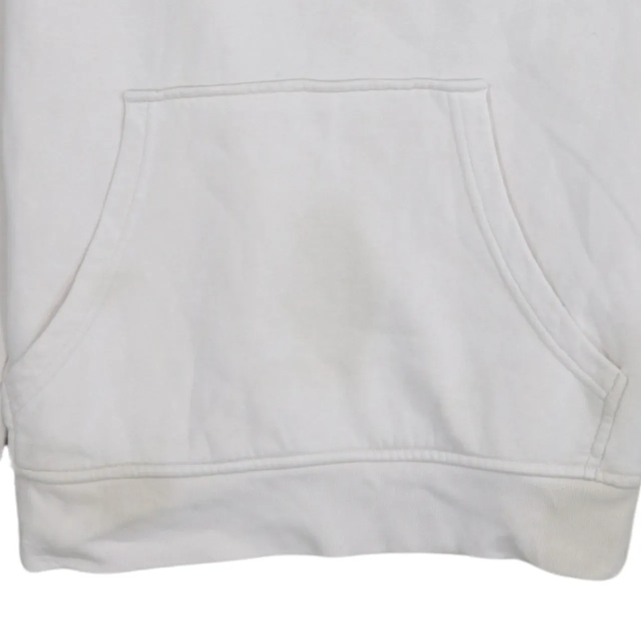 Adidas 90's Drawstring Pockets Pullover Hoodie Small White sold by Vintage Club product image thumbnail 4