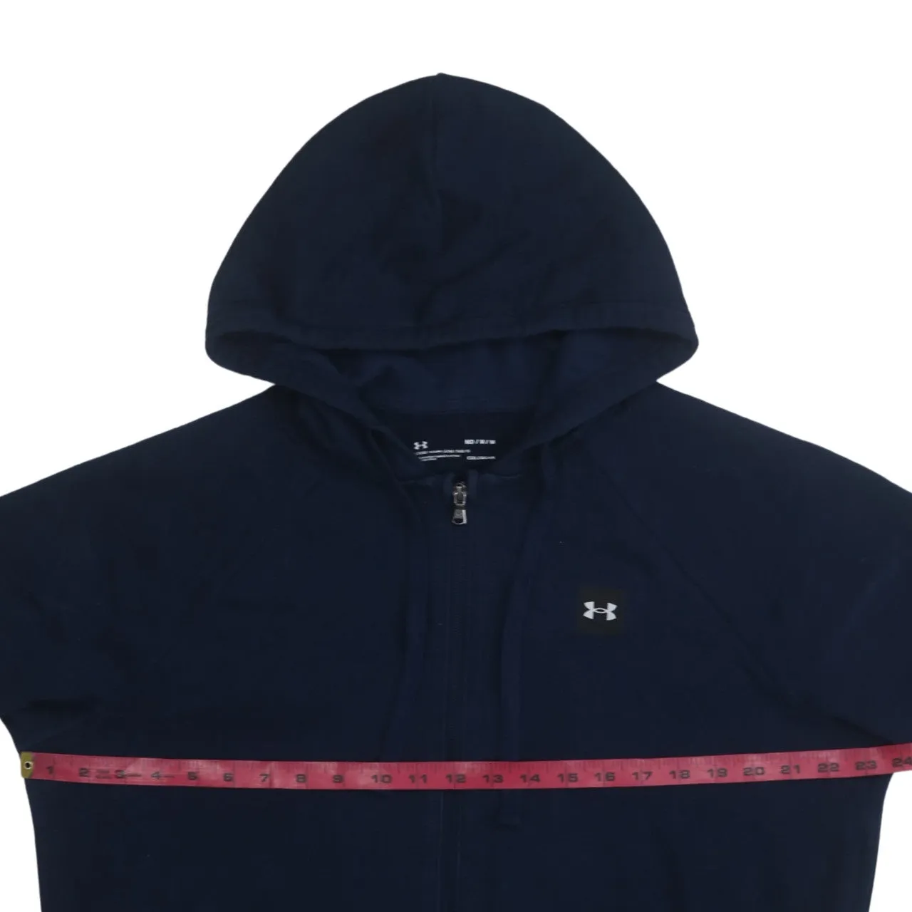 Under Armour 90's Lightweight Full Zip Up Hoodie Medium Navy Blue sold by Vintage Club product image thumbnail 5