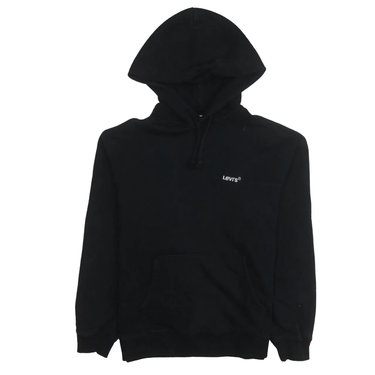 Levi's 90's Drawstring Pockets Pullover Hoodie Small Black sold by Vintage Club