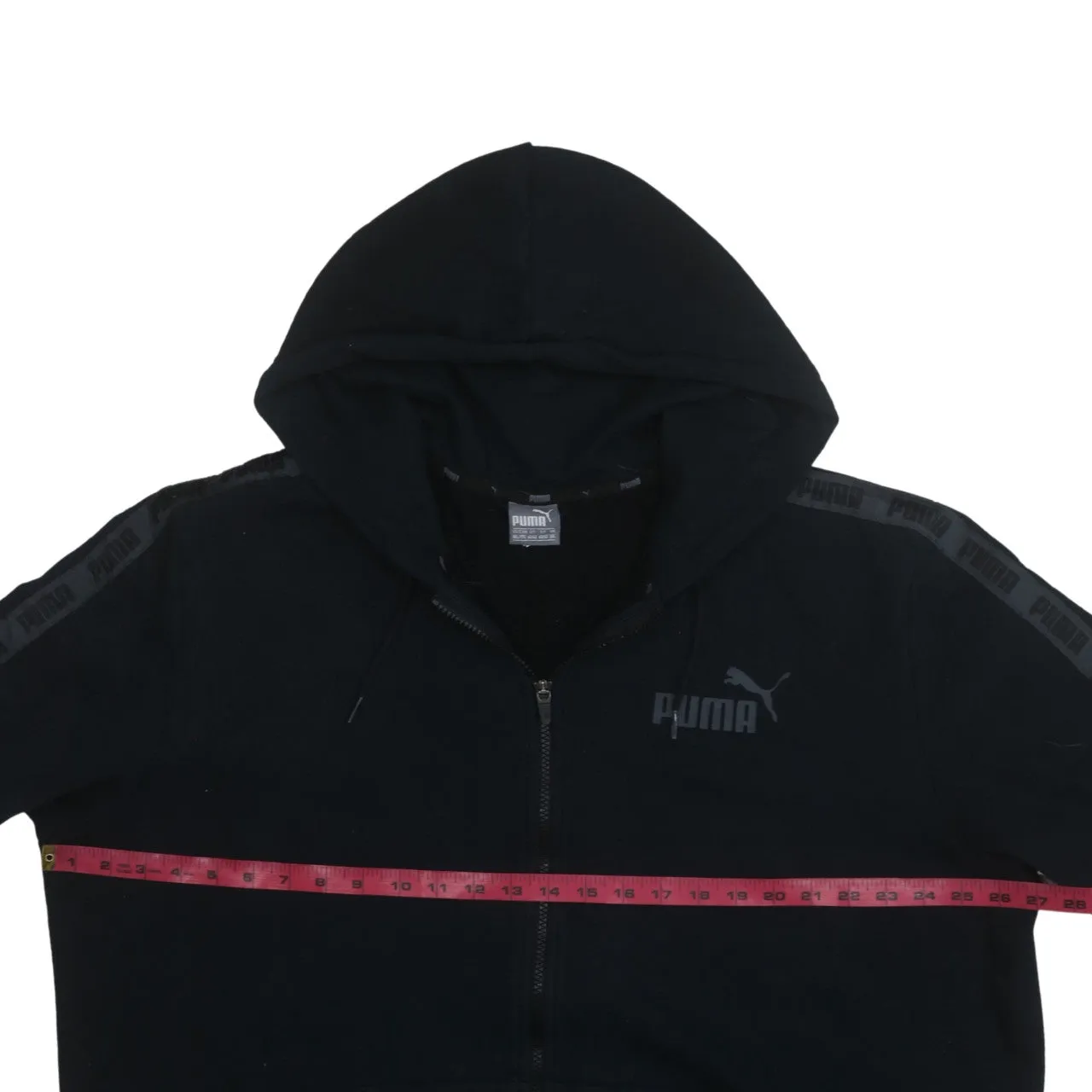 Puma 90's Drawstring Pockets Full Zip Up Hoodie XXLarge (2XL) Black sold by Vintage Club product image thumbnail 5
