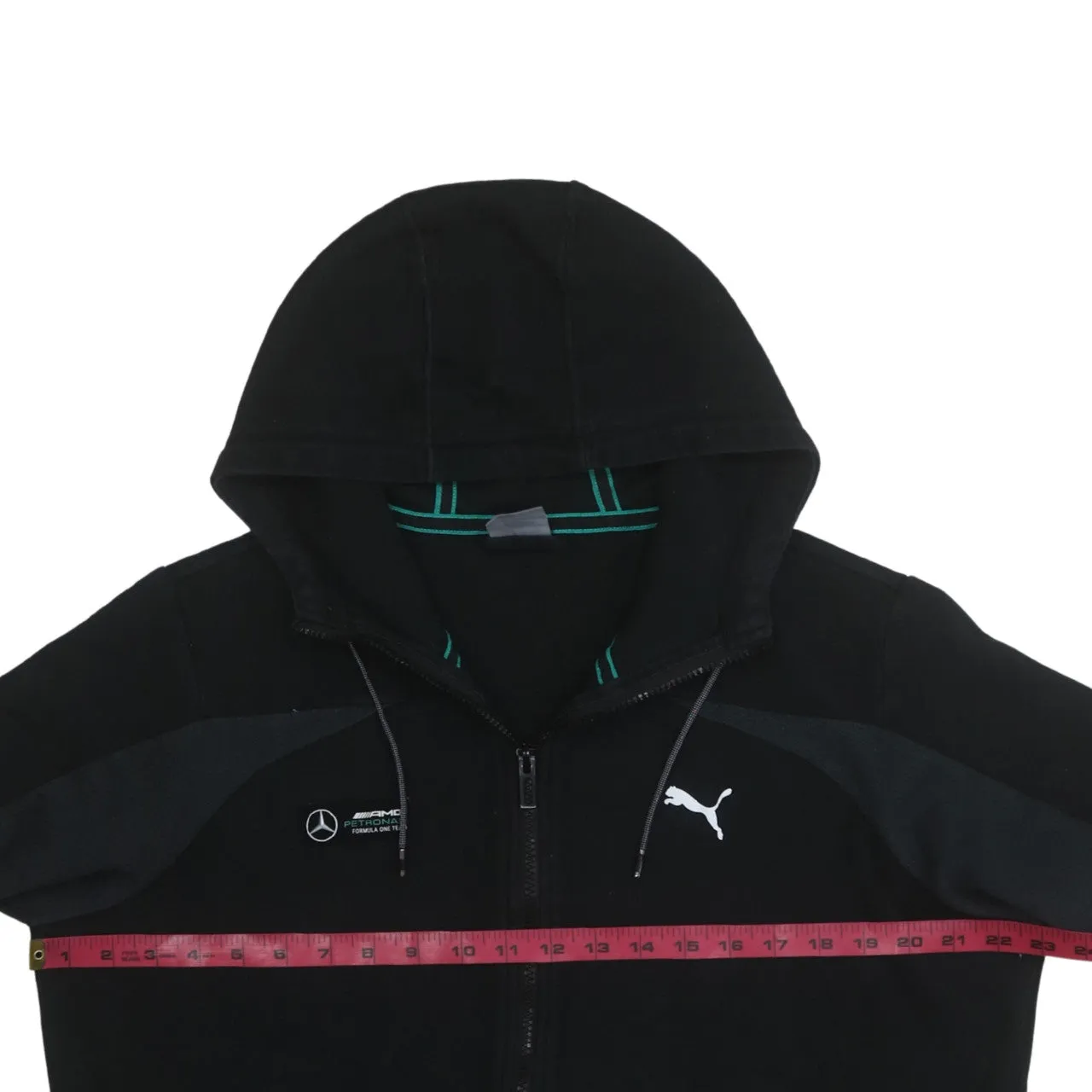 Puma 90's Sportswear Full Zip Up Hoodie Large Black sold by Vintage Club product image thumbnail 5
